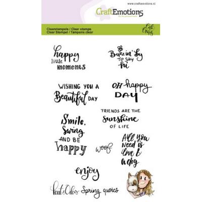 CraftEmotions Clear Stamps - Spring Quotes